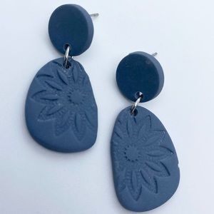 Handcrafted Flower Drop Earrings